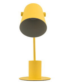 Alternative view of GloboStar® PENCASE 61567 Μοντέρνο Επιτραπέζιο Φωτιστικό Πορτατίφ Μονόφωτο 1 x E27 IP20 Κίτρινο Μέταλλο - Μ12 x Π15 x Υ38cm