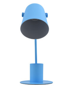 Alternative view of GloboStar® PENCASE 61568 Μοντέρνο Επιτραπέζιο Φωτιστικό Πορτατίφ Μονόφωτο 1 x E27 IP20 Μπλε Μέταλλο - Μ12 x Π15 x Υ38cm