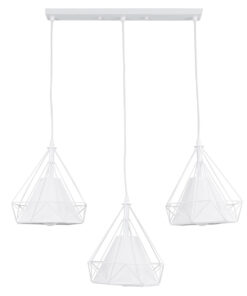 GLOBOSTAR® EIFFEL 61570 Vintage Κρεμαστό Φωτιστικό Οροφής με Ντουί 3 x E27 AC 220-240V IP20 - Λευκό - Μ68 x Π25 x Υ130cm 14 61570 3