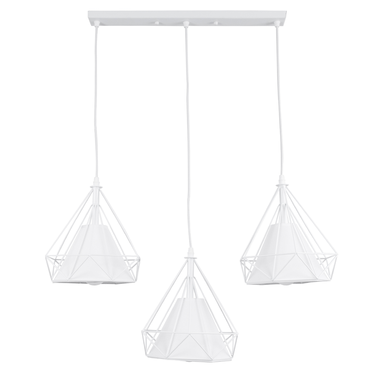 GLOBOSTAR® EIFFEL 61570 Vintage Κρεμαστό Φωτιστικό Οροφής με Ντουί 3 x E27 AC 220-240V IP20 - Λευκό - Μ68 x Π25 x Υ130cm 5 GLOBOSTAR® EIFFEL 61570 Vintage Κρεμαστό Φωτιστικό Οροφής με Ντουί 3 x E27 AC 220-240V IP20 - Λευκό - Μ68 x Π25 x Υ130cm - Image 3