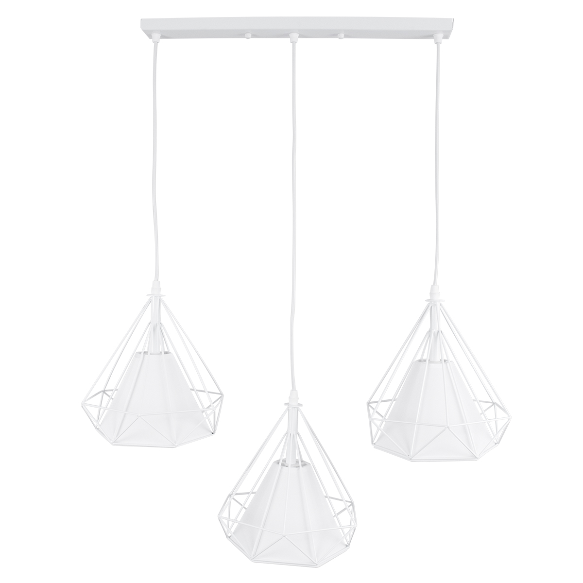 GLOBOSTAR® EIFFEL 61570 Vintage Κρεμαστό Φωτιστικό Οροφής με Ντουί 3 x E27 AC 220-240V IP20 - Λευκό - Μ68 x Π25 x Υ130cm 7 GLOBOSTAR® EIFFEL 61570 Vintage Κρεμαστό Φωτιστικό Οροφής με Ντουί 3 x E27 AC 220-240V IP20 - Λευκό - Μ68 x Π25 x Υ130cm - Image 5