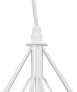 GLOBOSTAR® EIFFEL 61570 Vintage Κρεμαστό Φωτιστικό Οροφής με Ντουί 3 x E27 AC 220-240V IP20 - Λευκό - Μ68 x Π25 x Υ130cm 17 61570 6