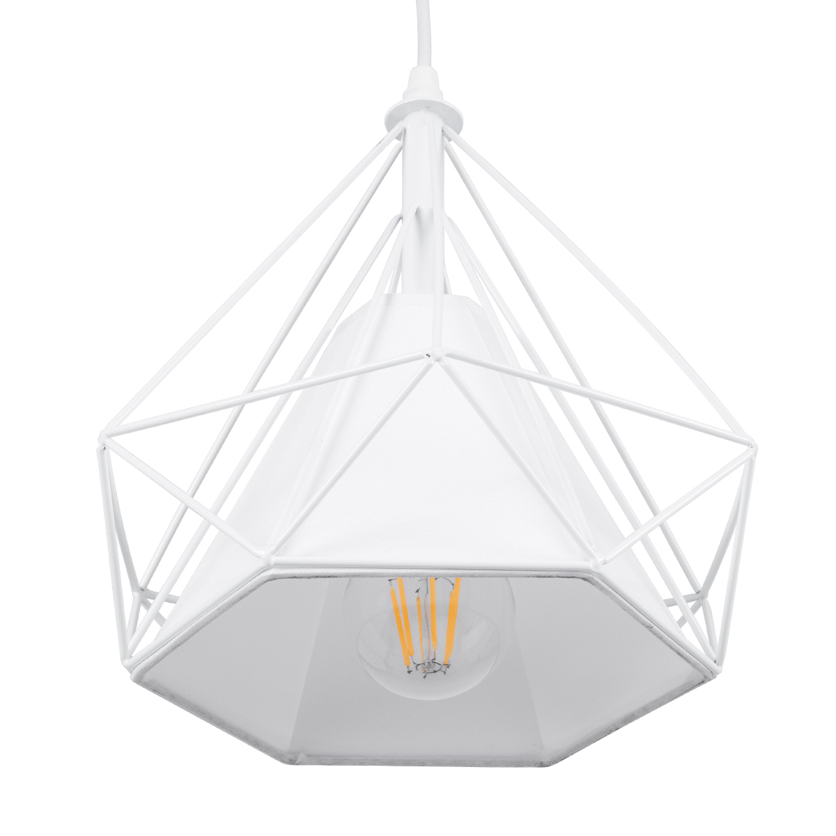 GLOBOSTAR® EIFFEL 61570 Vintage Κρεμαστό Φωτιστικό Οροφής με Ντουί 3 x E27 AC 220-240V IP20 - Λευκό - Μ68 x Π25 x Υ130cm 10 GLOBOSTAR® EIFFEL 61570 Vintage Κρεμαστό Φωτιστικό Οροφής με Ντουί 3 x E27 AC 220-240V IP20 - Λευκό - Μ68 x Π25 x Υ130cm - Image 8