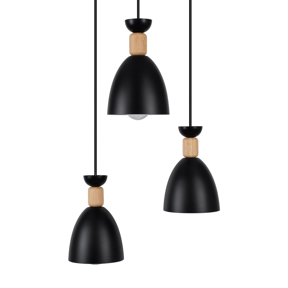 GLOBOSTAR® AVA 61572 Μοντέρνο Κρεμαστό Φωτιστικό Οροφής με Ντουί 3 x E27 AC 220-240V IP20 - Μαύρο & Μπεζ - Μ35 x Π35 x Υ130cm 7 GLOBOSTAR® AVA 61572 Μοντέρνο Κρεμαστό Φωτιστικό Οροφής με Ντουί 3 x E27 AC 220-240V IP20 - Μαύρο & Μπεζ - Μ35 x Π35 x Υ130cm - Image 5