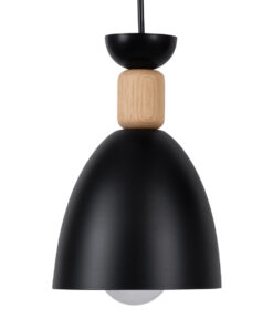 GLOBOSTAR® AVA 61572 Μοντέρνο Κρεμαστό Φωτιστικό Οροφής με Ντουί 3 x E27 AC 220-240V IP20 - Μαύρο & Μπεζ - Μ35 x Π35 x Υ130cm 16 61572 5