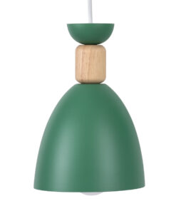 GLOBOSTAR® AVA 61575 Μοντέρνο Κρεμαστό Φωτιστικό Οροφής με Ντουί 3 x E27 AC 220-240V IP20 - Πράσινο & Μπεζ - Μ35 x Π35 x Υ130cm 14 61575 5