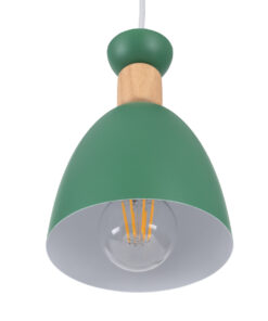 GLOBOSTAR® AVA 61575 Μοντέρνο Κρεμαστό Φωτιστικό Οροφής με Ντουί 3 x E27 AC 220-240V IP20 - Πράσινο & Μπεζ - Μ35 x Π35 x Υ130cm 15 61575 6