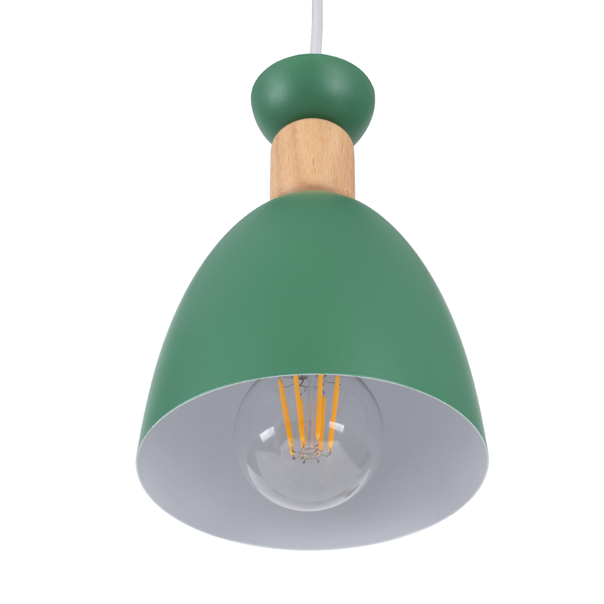 GLOBOSTAR® AVA 61575 Μοντέρνο Κρεμαστό Φωτιστικό Οροφής με Ντουί 3 x E27 AC 220-240V IP20 - Πράσινο & Μπεζ - Μ35 x Π35 x Υ130cm 8 GLOBOSTAR® AVA 61575 Μοντέρνο Κρεμαστό Φωτιστικό Οροφής με Ντουί 3 x E27 AC 220-240V IP20 - Πράσινο & Μπεζ - Μ35 x Π35 x Υ130cm - Image 6