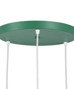 GLOBOSTAR® AVA 61575 Μοντέρνο Κρεμαστό Φωτιστικό Οροφής με Ντουί 3 x E27 AC 220-240V IP20 - Πράσινο & Μπεζ - Μ35 x Π35 x Υ130cm 16 61575 7 1