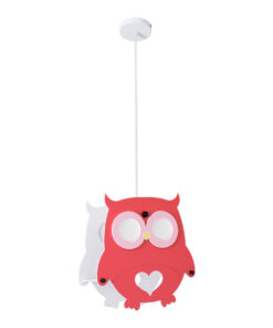 GLOBOSTAR® OWL 61576 Παιδικό Κρεμαστό Φωτιστικό Οροφής με Ντουί 1 x E27 AC 220-240V IP20 - Πολύχρωμο - Μ29.5 x Π15.5 x Υ30.5cm 16 61576 3