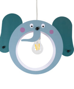 GLOBOSTAR® ELEPHANT 61578 Παιδικό Κρεμαστό Φωτιστικό Οροφής με Ντουί 1 x E27 AC 220-240V IP20 - Πολύχρωμο - Μ37.7 x Π15.5 x Υ31.5cm 17 61578 4