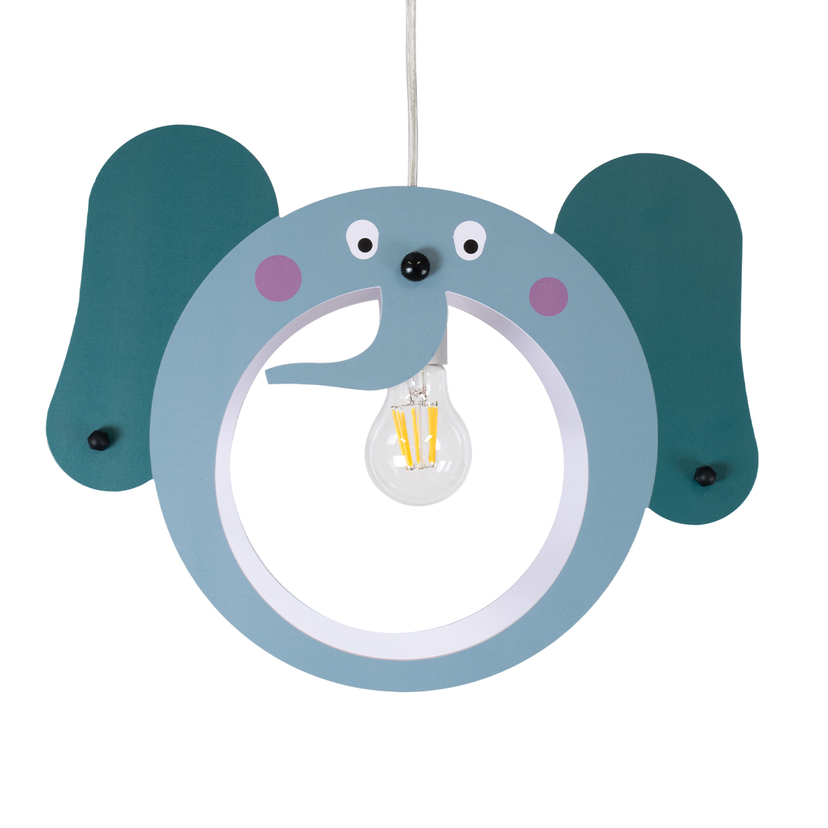 GLOBOSTAR® ELEPHANT 61578 Παιδικό Κρεμαστό Φωτιστικό Οροφής με Ντουί 1 x E27 AC 220-240V IP20 - Πολύχρωμο - Μ37.7 x Π15.5 x Υ31.5cm 6 GLOBOSTAR® ELEPHANT 61578 Παιδικό Κρεμαστό Φωτιστικό Οροφής με Ντουί 1 x E27 AC 220-240V IP20 - Πολύχρωμο - Μ37.7 x Π15.5 x Υ31.5cm - Image 4