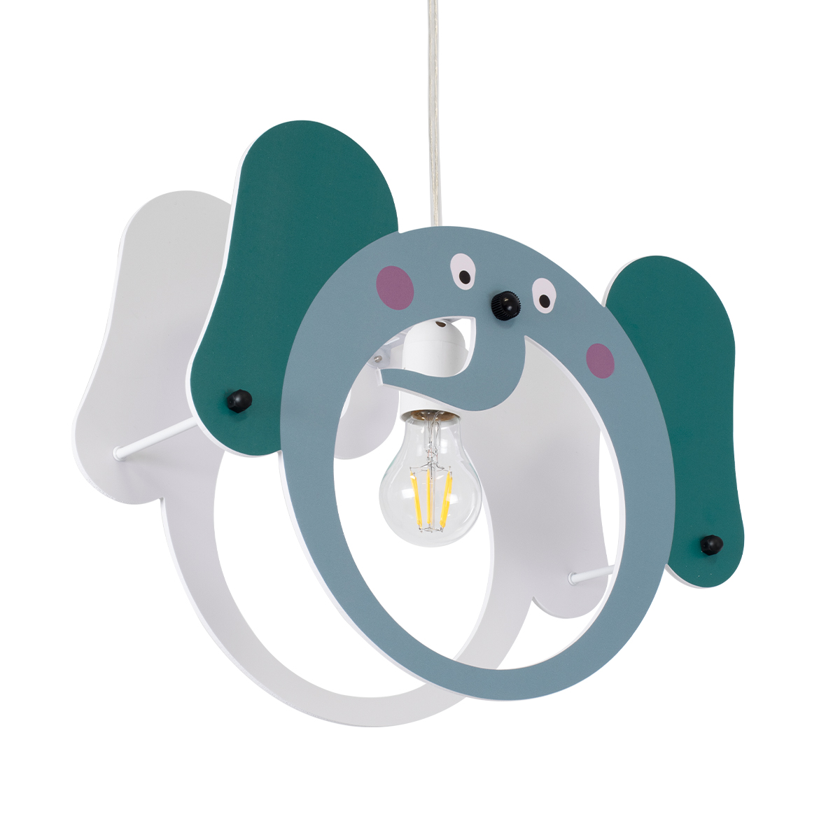 GLOBOSTAR® ELEPHANT 61578 Παιδικό Κρεμαστό Φωτιστικό Οροφής με Ντουί 1 x E27 AC 220-240V IP20 - Πολύχρωμο - Μ37.7 x Π15.5 x Υ31.5cm 7 GLOBOSTAR® ELEPHANT 61578 Παιδικό Κρεμαστό Φωτιστικό Οροφής με Ντουί 1 x E27 AC 220-240V IP20 - Πολύχρωμο - Μ37.7 x Π15.5 x Υ31.5cm - Image 5