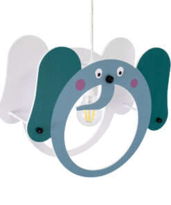 GLOBOSTAR® ELEPHANT 61578 Παιδικό Κρεμαστό Φωτιστικό Οροφής με Ντουί 1 x E27 AC 220-240V IP20 - Πολύχρωμο - Μ37.7 x Π15.5 x Υ31.5cm 19 61578 6