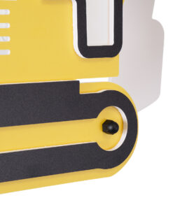 GLOBOSTAR® EXCAVATOR 61579 Παιδικό Κρεμαστό Φωτιστικό Οροφής με Ντουί 1 x E27 AC 220-240V IP20 - Κίτρινο & Μαύρο - Μ45 x Π15.5 x Υ27cm 23 61579 9