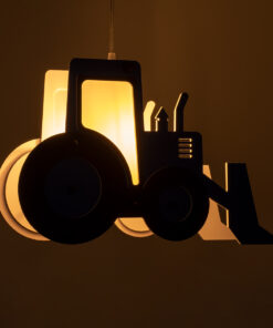 Alternative view of GLOBOSTAR® TRACTOR 61580 Παιδικό Κρεμαστό Φωτιστικό Οροφής με Ντουί 1 x E27 AC 220-240V IP20 - Μπλε, Μαύρο & Λευκό - Μ40 x Π15.5 x Υ26.5cm