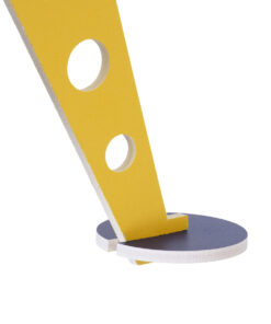 GLOBOSTAR® UFO 61581 Παιδικό Κρεμαστό Φωτιστικό Οροφής με Ντουί 1 x E27 AC 220-240V IP20 - Κίτρινο, Μπλε & Λευκό - Μ58 x Π58 x Υ24cm 18 61581 6