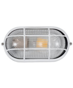 GLOBOSTAR® BOATLIGHT 61582 Vintage Φωτιστικό Καραβοχελώνα Τοίχου - Απλίκα με Ντουί 1 x E27 AC 220-240V Αδιάβροχο IP65 - Λευκό Ματ - Μ21 x Π10.4 x Υ9cm 13 61582 3