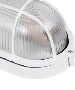 GLOBOSTAR® BOATLIGHT 61582 Vintage Φωτιστικό Καραβοχελώνα Τοίχου - Απλίκα με Ντουί 1 x E27 AC 220-240V Αδιάβροχο IP65 - Λευκό Ματ - Μ21 x Π10.4 x Υ9cm 17 61582 7