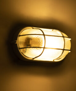 GLOBOSTAR® BOATLIGHT 61582 Vintage Φωτιστικό Καραβοχελώνα Τοίχου - Απλίκα με Ντουί 1 x E27 AC 220-240V Αδιάβροχο IP65 - Λευκό Ματ - Μ21 x Π10.4 x Υ9cm 19 61582 9