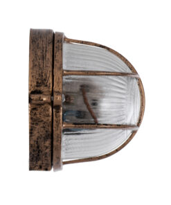 GLOBOSTAR® BOATLIGHT 61584 Vintage Φωτιστικό Καραβοχελώνα Τοίχου - Απλίκα με Ντουί 1 x E27 AC 220-240V Αδιάβροχο IP65 - Μπρονζέ Εφέ Σκουριάς Ματ - Μ21 x Π10.4 x Υ9cm 14 61584 4