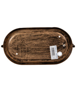 GLOBOSTAR® BOATLIGHT 61584 Vintage Φωτιστικό Καραβοχελώνα Τοίχου - Απλίκα με Ντουί 1 x E27 AC 220-240V Αδιάβροχο IP65 - Μπρονζέ Εφέ Σκουριάς Ματ - Μ21 x Π10.4 x Υ9cm 15 61584 5