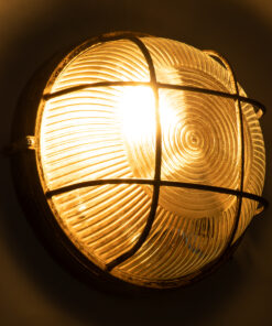 GLOBOSTAR® BOATLIGHT 61587 Vintage Φωτιστικό Καραβοχελώνα Τοίχου & Οροφής με Ντουί 1 x E27 AC 220-240V Αδιάβροχο IP65 - Μπρονζέ Εφέ Σκουριάς Ματ - Μ17.5 x Π17.5 x Υ9cm 19 61587 9