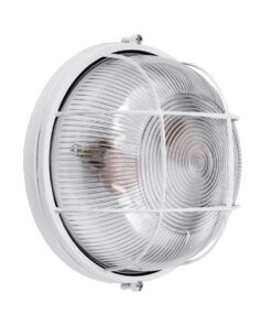 Alternative view of GLOBOSTAR® BOATLIGHT 61588 Vintage Φωτιστικό Καραβοχελώνα Τοίχου & Οροφής με Ντουί 2 x E27 AC 220-240V Αδιάβροχο IP65 - Λευκό Ματ - Μ24 x Π24 x Υ11cm