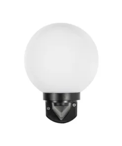 GLOBOSTAR® AGROS 61592 Φωτιστικό Τοίχου - Απλίκα Κήπου με Ντουί 1 x E27 AC 220-240V Αδιάβροχο IP65 - Λευκό & Μάυρο - Μ20 x Π20 x Υ30cm 9 61592 3