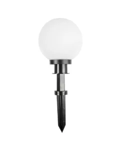 Alternative view of GLOBOSTAR® AGROS 61593 Φωτιστικό Κήπου / Καρφωτό με Ντουί 1 x E27 AC 220-240V Αδιάβροχο IP65 - Λευκό & Μάυρο - Μ20 x Π20 x Υ54cm