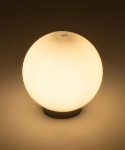 Alternative view of GLOBOSTAR® AGROS 61594 Φωτιστικό Κήπου με Ντουί 1 x E27 AC 220-240V Αδιάβροχο IP65 - Λευκό & Μάυρο - Μ20 x Π20 x Υ22cm