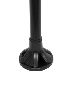 GLOBOSTAR® AGROS 61597 Φωτιστικό Κολωνάκι Κήπου με Ντουί 1 x E27 AC 220-240V Αδιάβροχο IP65 - Λευκό & Μάυρο - Μ30 x Π30 x Υ240cm 11 61597 5