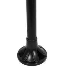 GLOBOSTAR® AGROS 61598 Φωτιστικό Κολωνάκι Κήπου με Ντουί 2 x E27 AC 220-240V Αδιάβροχο IP65 - Λευκό & Μάυρο - Μ75 x Π30 x Υ240cm 15 61598 7