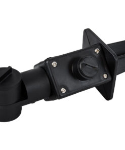 GloboStar® GRASEDO 61613 Καρφωτή Βάση Κήπου με Ντουί E27 για Λάμπα Σποτ PAR38 - Αδιάβροχη IP67 - Υψηλής Αντοχής ABS - VDE Certified - Φ7.6 x Υ43.5cm - Μαύρο - 5 Years Warranty 16 61613 6