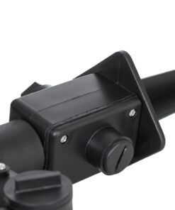 GloboStar® GRASEDO 61614 Καρφωτή Βάση Κήπου με 2 Ντουί E27 για Λάμπες Σποτ PAR38 - Αδιάβροχη IP67 - Υψηλής Αντοχής ABS - VDE Certified - Μ25 x Π7.5 x Υ43.5cm - Μαύρο - 5 Years Warranty 15 61614 6