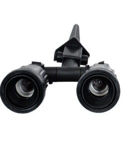 GloboStar® GRASEDO 61614 Καρφωτή Βάση Κήπου με 2 Ντουί E27 για Λάμπες Σποτ PAR38 - Αδιάβροχη IP67 - Υψηλής Αντοχής ABS - VDE Certified - Μ25 x Π7.5 x Υ43.5cm - Μαύρο - 5 Years Warranty 16 61614 7