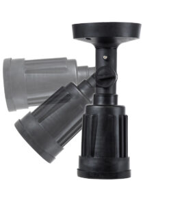 GloboStar® GRASEDO 61615 Βάση Κήπου με Ντουί E27 για Λάμπα Σποτ PAR38 - Αδιάβροχη IP67 - Υψηλής Αντοχής ABS - VDE Certified - Φ9.5 x Υ22cm - Μαύρο - 5 Years Warranty 13 61615 3