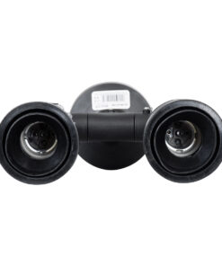 GloboStar® GRASEDO 61616 Βάση Κήπου με 2 Ντουί E27 για Λάμπες Σποτ PAR38 - Αδιάβροχη IP67 - Υψηλής Αντοχής ABS - VDE Certified - Μ40 x Π9.5 x Υ22cm - Μαύρο - 5 Years Warranty 17 61616 6