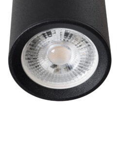 GLOBOSTAR® DUCT 61617 Φωτιστικό Downlight Σποτ με Ντουί 1 x GU10 AC 220-240V IP20 - Μαύρο Ματ - Μ6 x Π6 x Υ15cm 17 61617 5