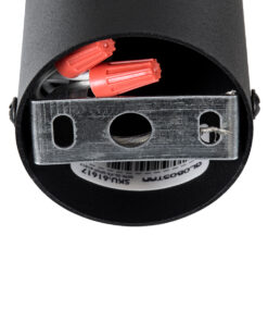 GLOBOSTAR® DUCT 61617 Φωτιστικό Downlight Σποτ με Ντουί 1 x GU10 AC 220-240V IP20 - Μαύρο Ματ - Μ6 x Π6 x Υ15cm 18 61617 6