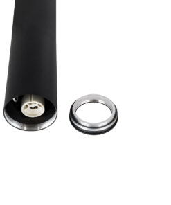 GloboStar® DUCT 61618 Επιφανειακό Στρόγγυλο Φωτιστικό Σποτ Αλουμινίου με Ντουί GU10 VDE Certified AC 220-240V IP44 Φ6 x Υ30cm - Μαύρο - 5 Years Warranty 19 61618 7