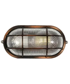 GLOBOSTAR® BOATLIGHT 61622 Vintage Φωτιστικό Καραβοχελώνα Τοίχου - Απλίκα με Ντουί 1 x E27 AC 220-240V Αδιάβροχο IP65 - Χάλκινο Παλαιωμένο Εφέ Σκουριάς Ματ - Μ21 x Π10.4 x Υ9cm 12 61622 3