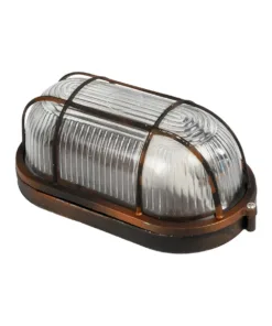 GLOBOSTAR® BOATLIGHT 61622 Vintage Φωτιστικό Καραβοχελώνα Τοίχου - Απλίκα με Ντουί 1 x E27 AC 220-240V Αδιάβροχο IP65 - Χάλκινο Παλαιωμένο Εφέ Σκουριάς Ματ - Μ21 x Π10.4 x Υ9cm 15 61622 6