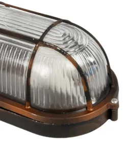 GLOBOSTAR® BOATLIGHT 61622 Vintage Φωτιστικό Καραβοχελώνα Τοίχου - Απλίκα με Ντουί 1 x E27 AC 220-240V Αδιάβροχο IP65 - Χάλκινο Παλαιωμένο Εφέ Σκουριάς Ματ - Μ21 x Π10.4 x Υ9cm 16 61622 7