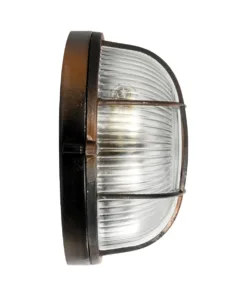 GLOBOSTAR® BOATLIGHT 61623 Vintage Φωτιστικό Καραβοχελώνα Τοίχου & Οροφής με Ντουί 1 x E27 AC 220-240V Αδιάβροχο IP65 - Χάλκινο Παλαιωμένο Εφέ Σκουριάς Ματ - Μ17.5 x Π17.5 x Υ9cm 13 61623 4