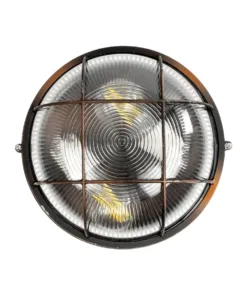 GLOBOSTAR® BOATLIGHT 61624 Vintage Φωτιστικό Καραβοχελώνα Τοίχου & Οροφής με Ντουί 2 x E27 AC 220-240V Αδιάβροχο IP65 - Χάλκινο Παλαιωμένο Εφέ Σκουριάς Ματ - Μ24 x Π24 x Υ11cm 12 61624 3