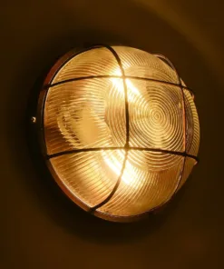 GLOBOSTAR® BOATLIGHT 61624 Vintage Φωτιστικό Καραβοχελώνα Τοίχου & Οροφής με Ντουί 2 x E27 AC 220-240V Αδιάβροχο IP65 - Χάλκινο Παλαιωμένο Εφέ Σκουριάς Ματ - Μ24 x Π24 x Υ11cm 18 61624 9