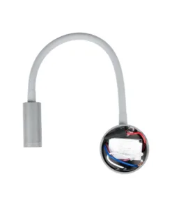 GloboStar® GOOSE 61689 Φωτιστικό Τοίχου - Απλίκα LED 3W 300lm 36° AC 220-240V IP20 - Reading Light - Θερμό Λευκό 2700K Γκρι Αλουμίνιο - Μ6.5 x Π22.5 x Υ23cm - 5 Xρόνια Εγγύηση 14 61689 7