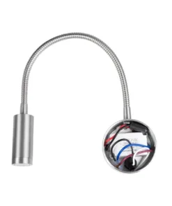 GloboStar® GOOSE 61691 Φωτιστικό Τοίχου - Απλίκα LED 3W 300lm 36° AC 220-240V IP20 - Reading Light - Θερμό Λευκό 2700K Ασημί Αλουμίνιο - Μ6.5 x Π22.5 x Υ23cm - 5 Xρόνια Εγγύηση 14 61691 7