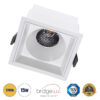 GloboStar® GloboStar® PLUTO-B 60279 Χωνευτό LED Spot Downlight TrimLess Μ10.4xΠ10.4cm 15W 1875lm 38° AC 220-240V IP20 Μ10.4 x Π10.4 x Υ6.5cm - Τετράγωνο - Λευκό & Anti-Glare HoneyComb - Θερμό Λευκό 2700K - Bridgelux COB - 5 Years Warranty